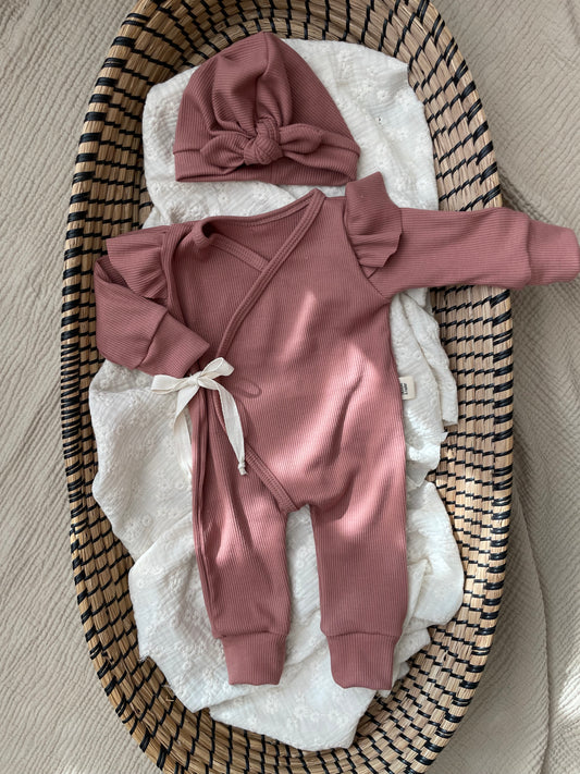 Boxpakje rib | Klei roze | Ruffle