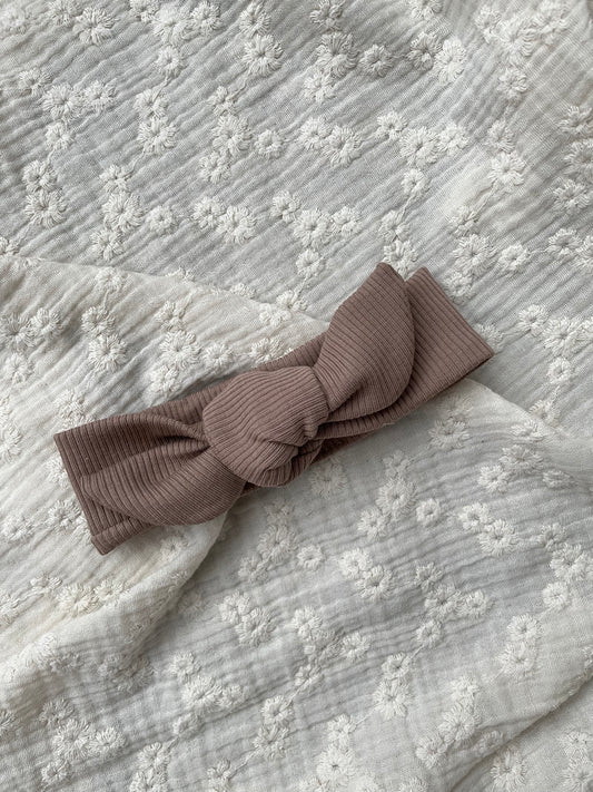 Haarbandje rib | Taupe