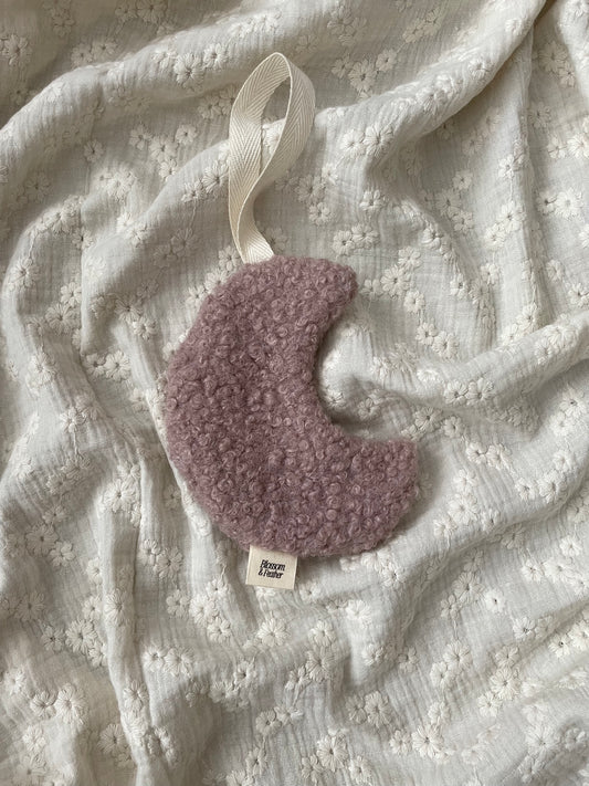 Speendoekje-maan-teddy-Oud-roze