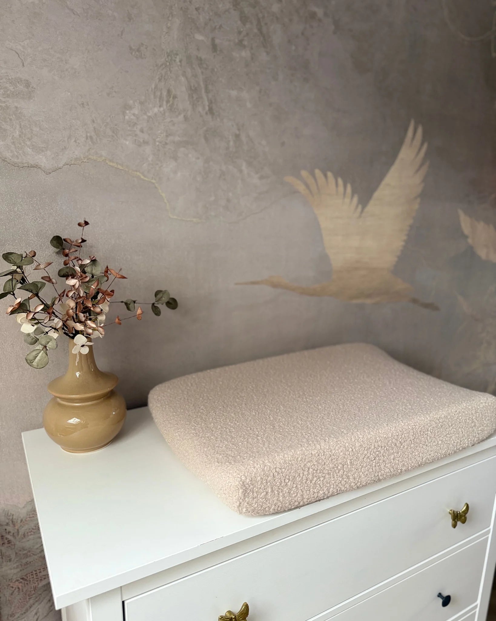 Aankleedkussenhoes | Teddy | Beige afbeelding 1 - Blossom & Feather