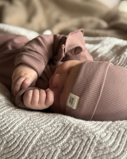 Ripp-Beanie | Mauve Bild 1 - Blossom & Feather