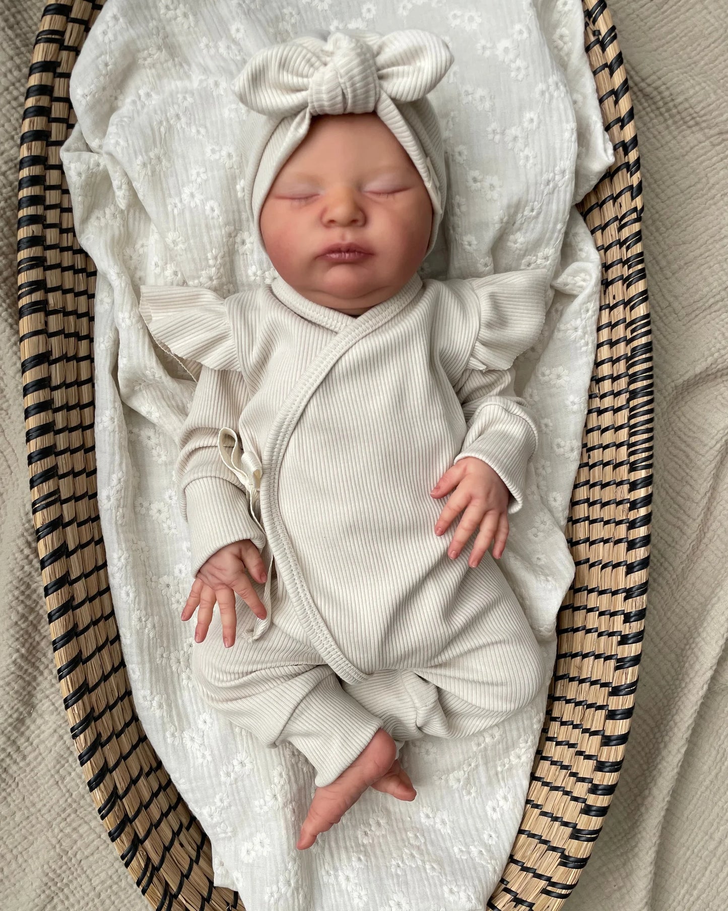 Boxpakje Cr�me | Met of zonder ruffle | Rib afbeelding 1 - Blossom & Feather