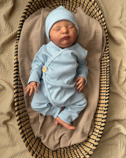 Boxpakje rib | Licht blauw afbeelding 1 - Blossom & Feather