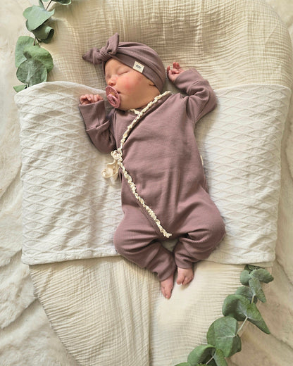 Boxpakje rib | Mauve | Kant afbeelding 1 - Blossom & Feather