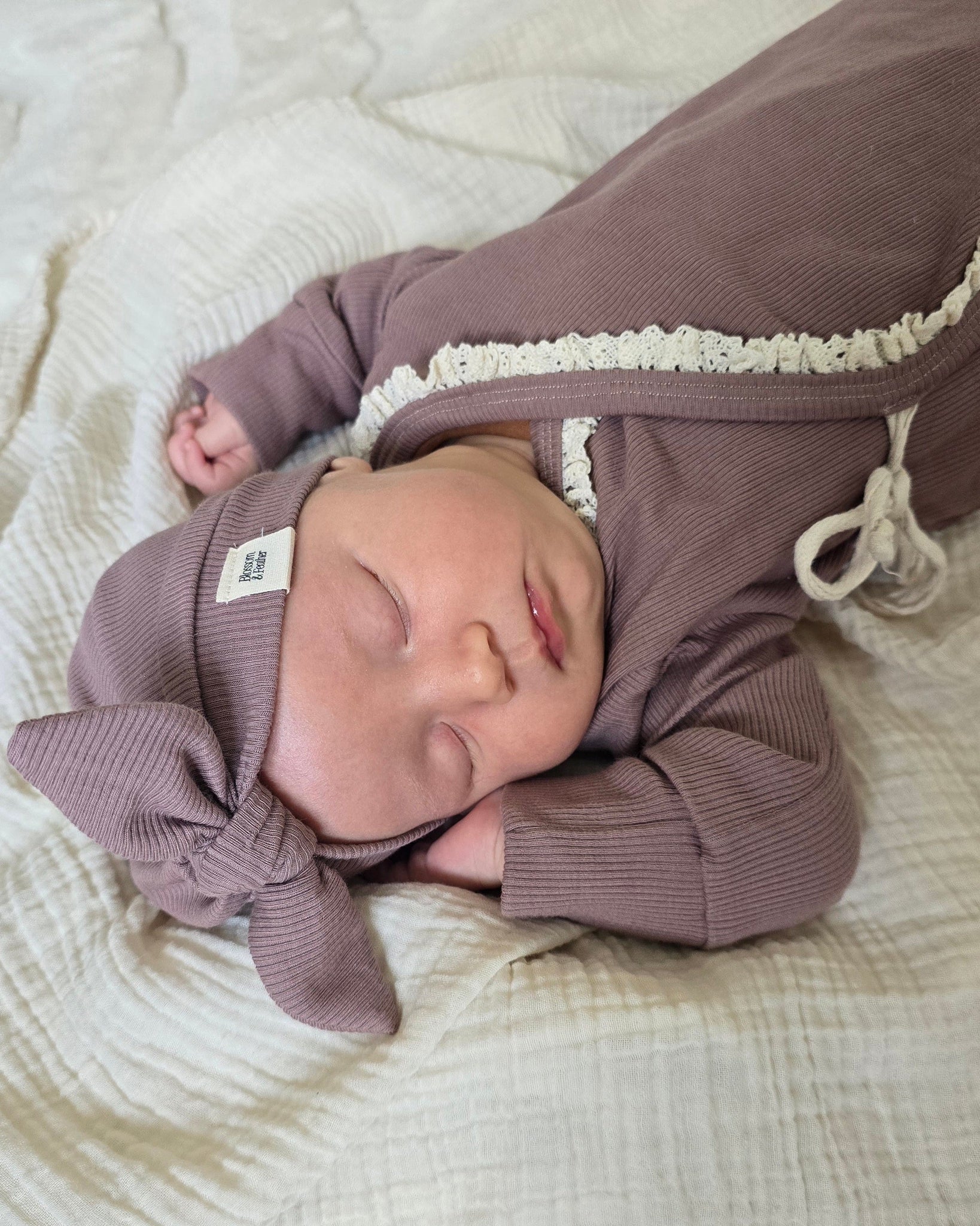Boxpakje rib | Mauve | Kant afbeelding 4 - Blossom & Feather