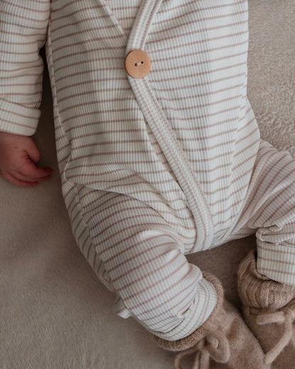 Boxpakje rib | Streepjes | Licht beige afbeelding 3 - Blossom & Feather