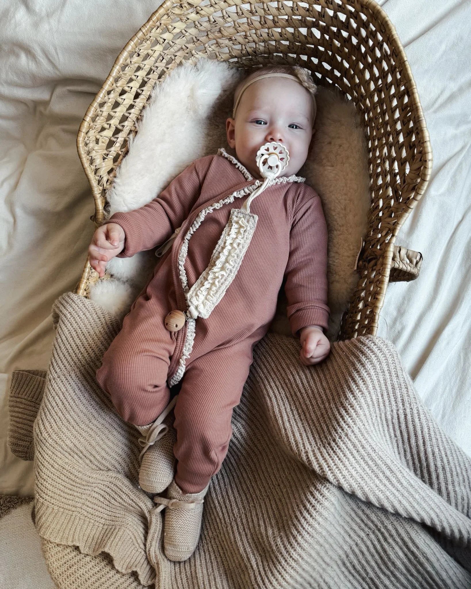 Boxpakje rib | Klei roze | Kant afbeelding 1 - Blossom & Feather