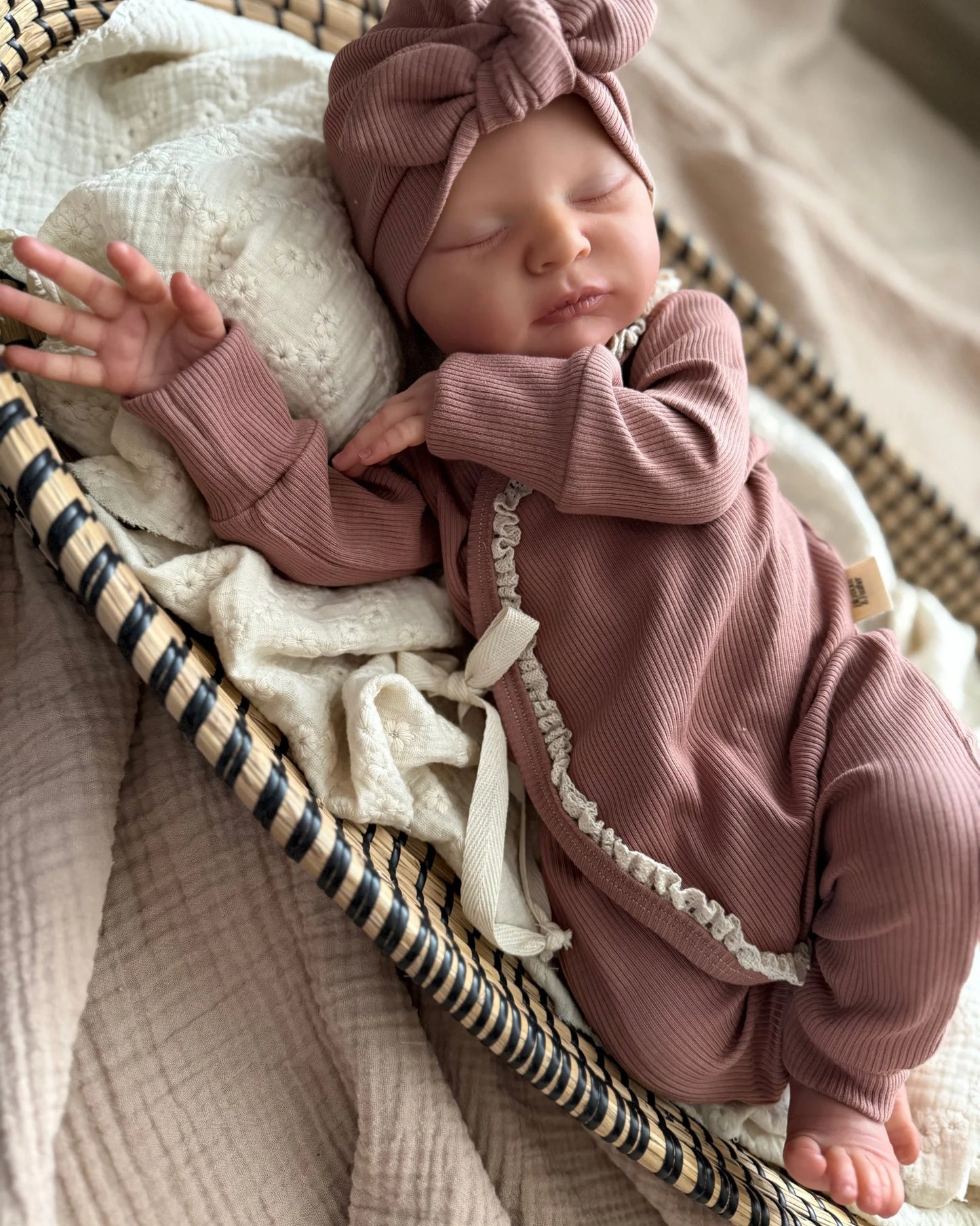 Boxpakje rib | Klei roze | Kant afbeelding 5 - Blossom & Feather