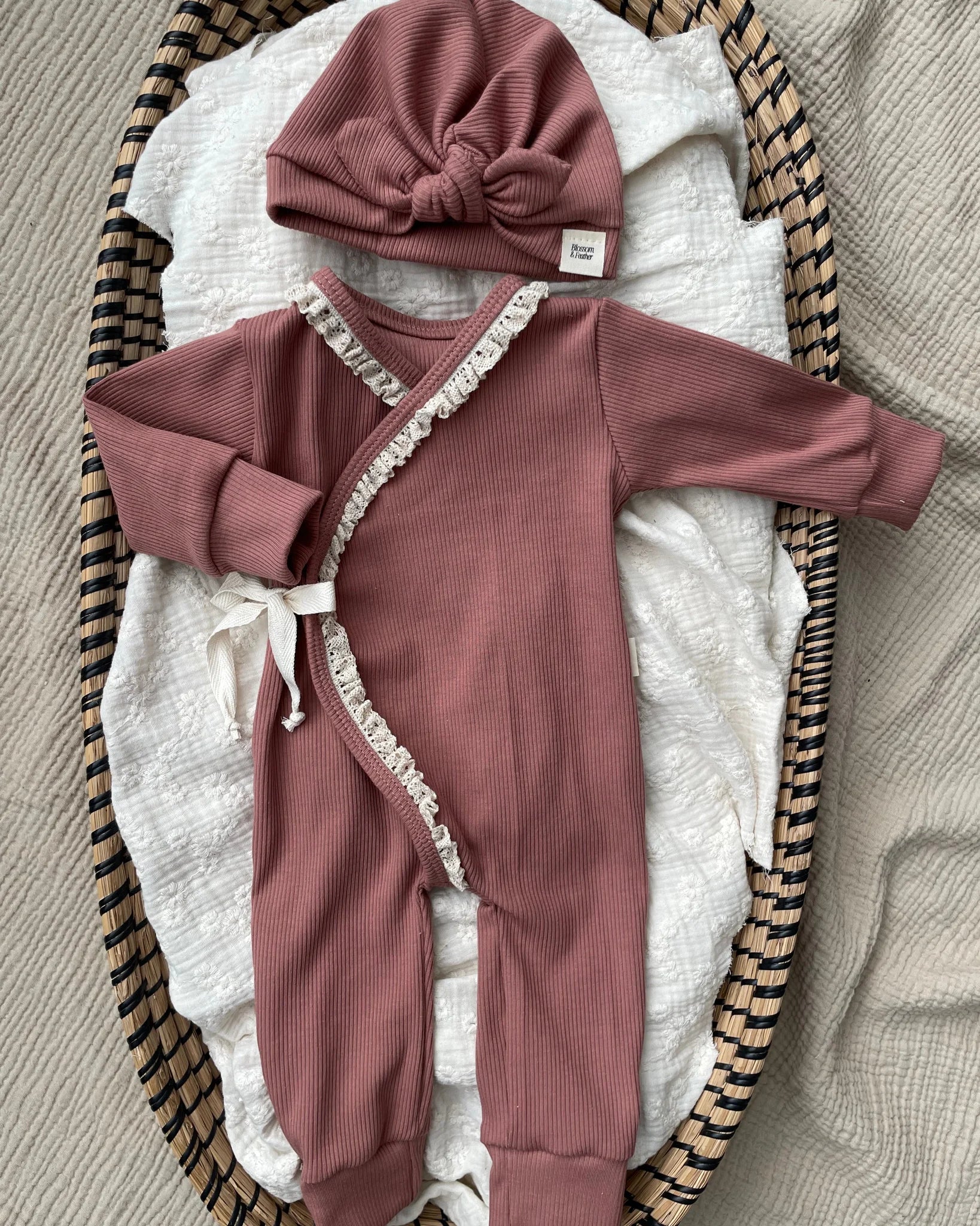 Boxpakje rib | Klei roze | Kant afbeelding 6 - Blossom & Feather