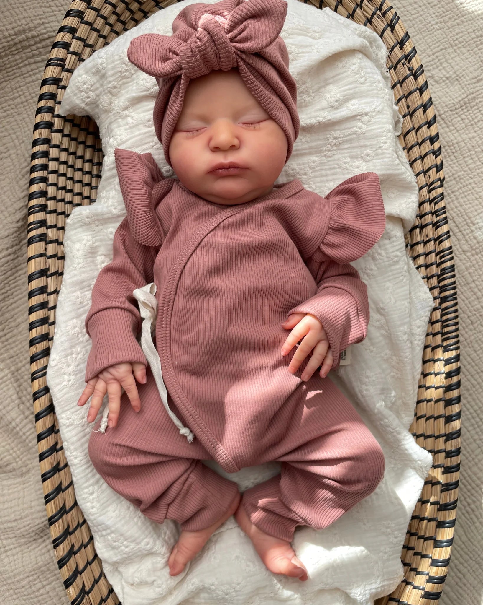 Boxpakje Klei roze | met of zonder ruffle | Rib afbeelding 1 - Blossom & Feather