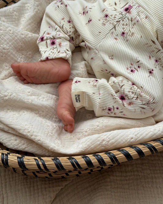 Broekje rib | Kersenbloesem - Blossom & Feather