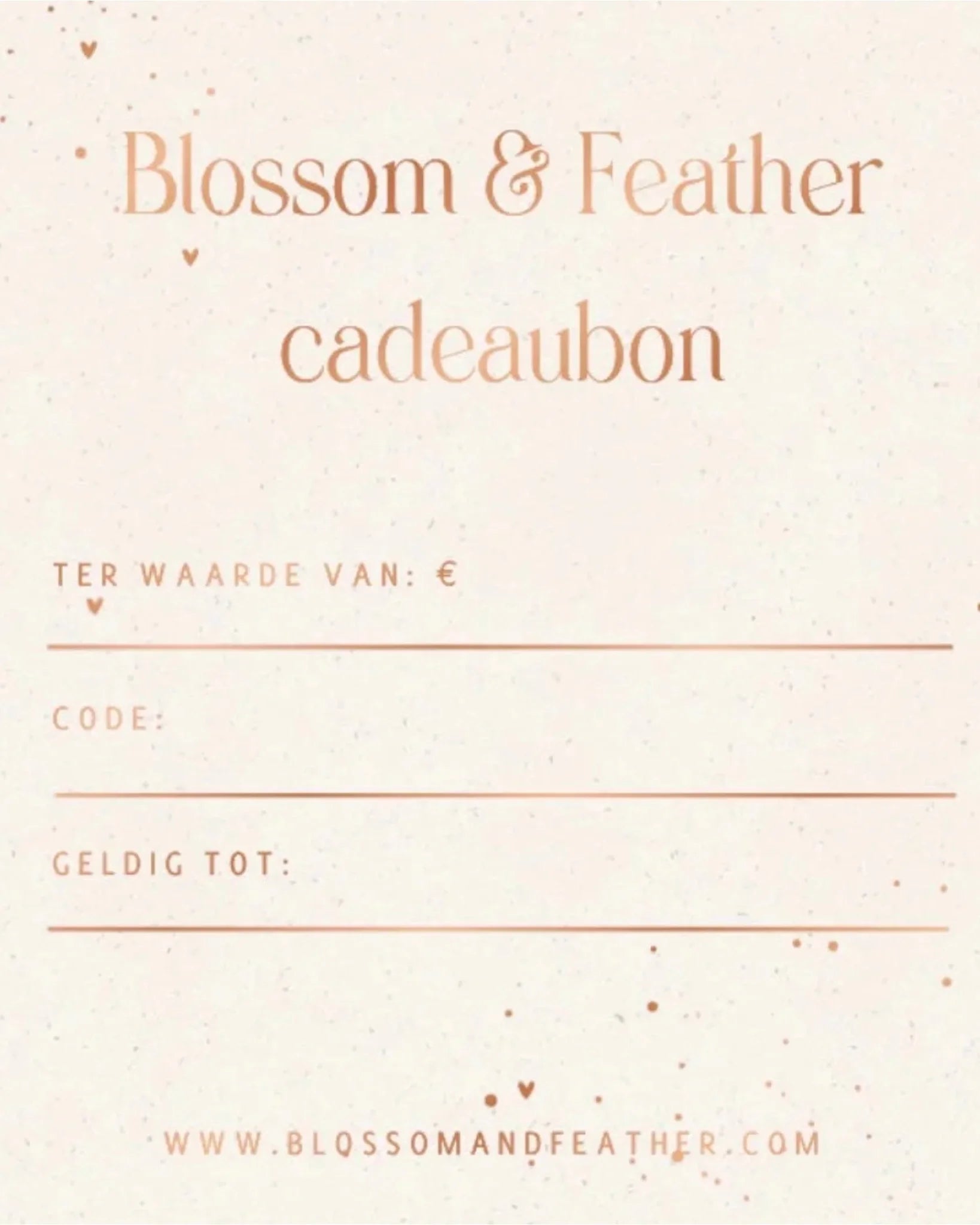 Blossom & Feather | cadeaubon - Blossom & Feather