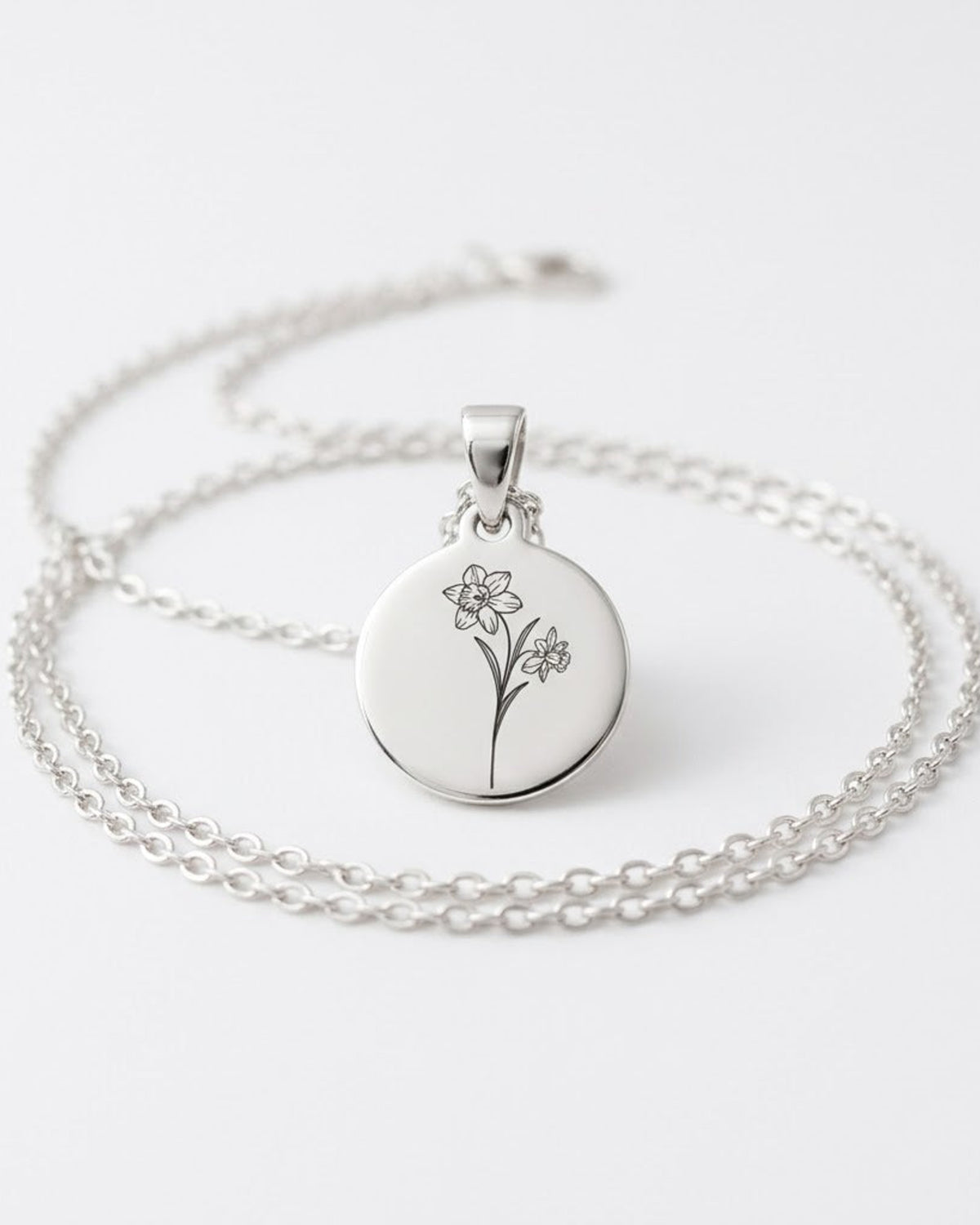 Collier fleur de naissance | Argent image 2 - Blossom & Feather