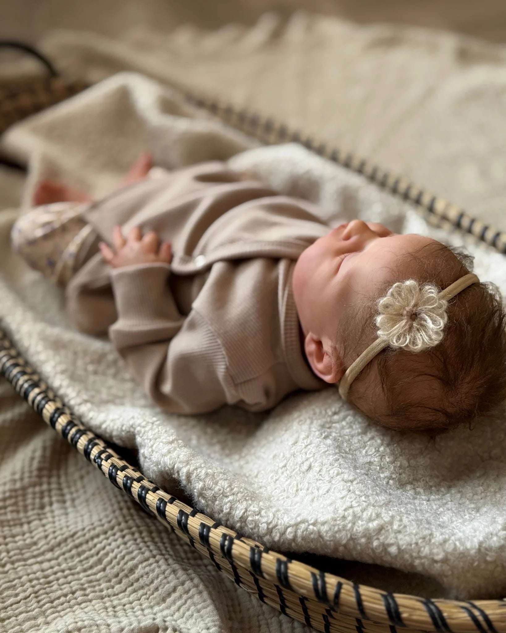 Haarbandje Lilly | Cr�me - Blossom & Feather