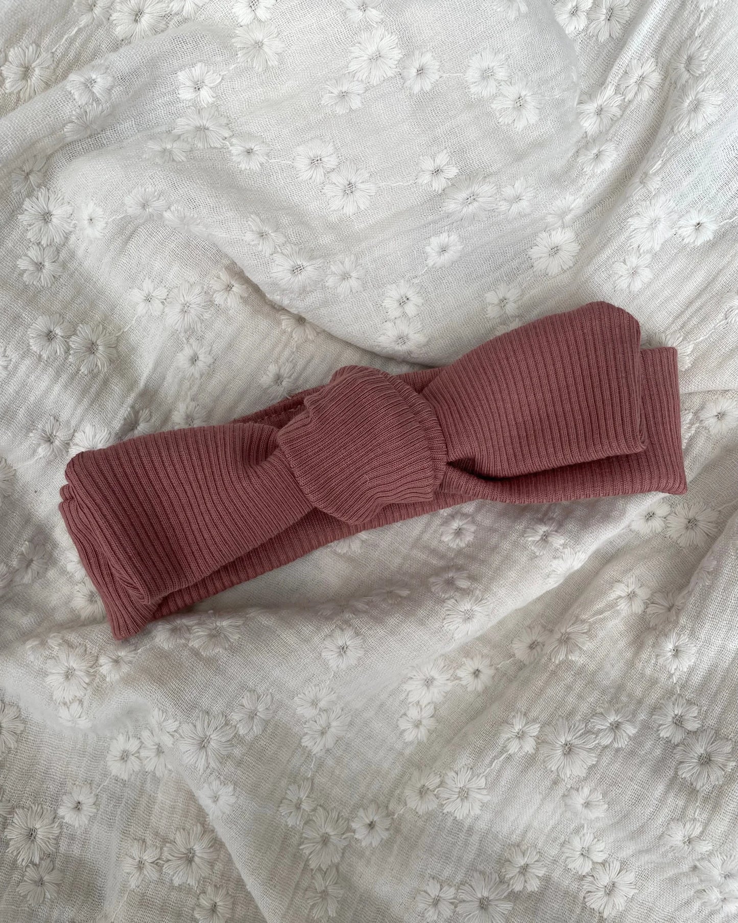 Haarbandje rib | Klei roze - Blossom & Feather