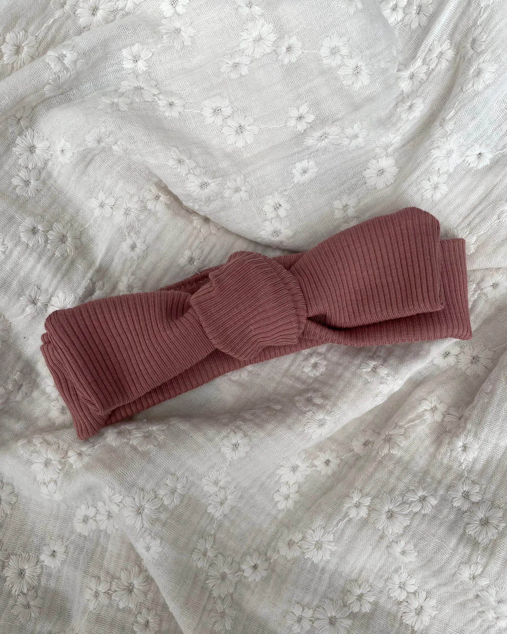 Haarbandje rib | Klei roze - Blossom & Feather