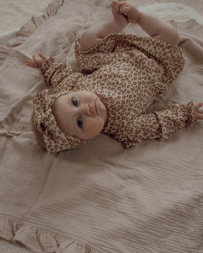 Jurkje rib | Luipaard | Ruffle afbeelding 4 - Blossom & Feather