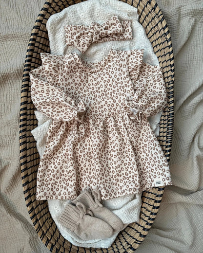 Jurkje rib | Luipaard | Ruffle afbeelding 7 - Blossom & Feather