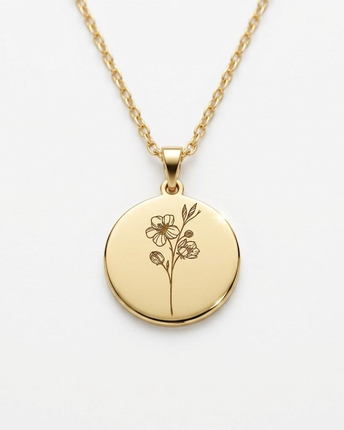 Collier fleur de naissance | Or image 3 - Blossom & Feather