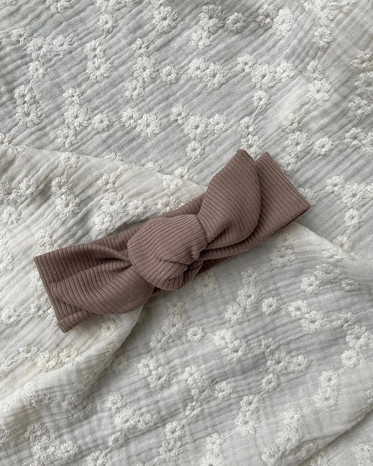 Haarbandje rib | Taupe - Blossom & Feather