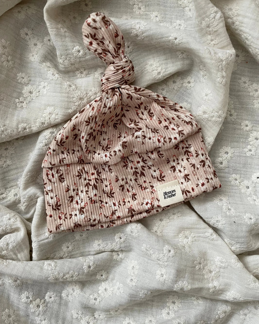 Knoopmutsje rib | Livia - Blossom & Feather