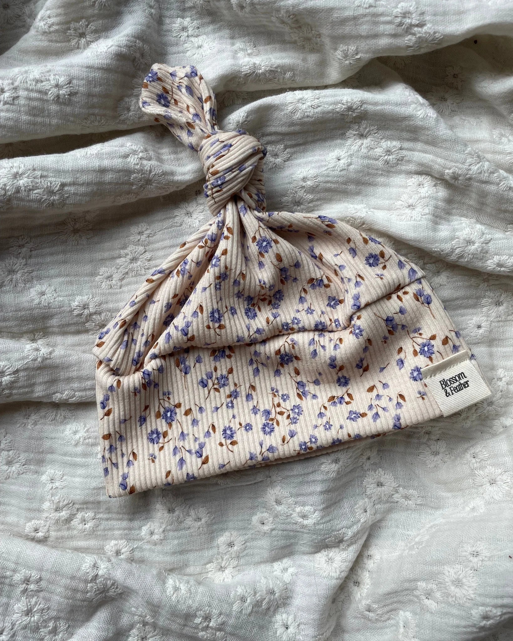 Knoopmutsje rib | Sofia - Blossom & Feather