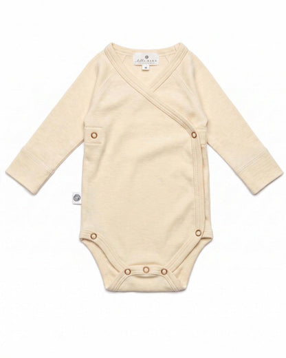 Merino wollen romper | Lelle Barn | Naturel afbeelding 2 - Blossom & Feather
