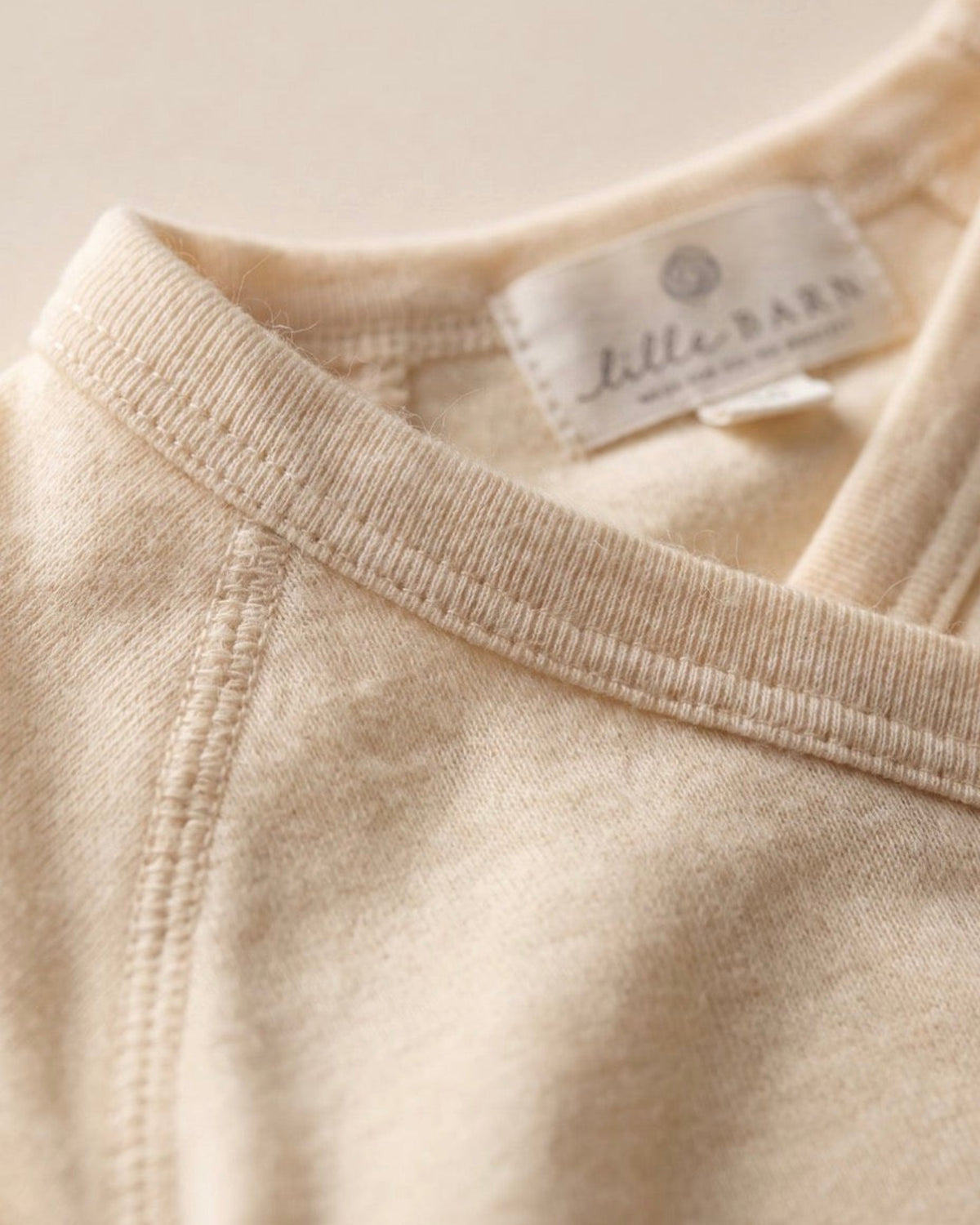 Merino wollen romper | Lelle Barn | Naturel afbeelding 4 - Blossom & Feather