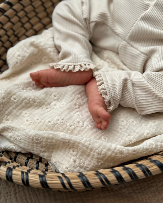 Broekje rib | Cr�me | Kant afbeelding 1 - Blossom & Feather