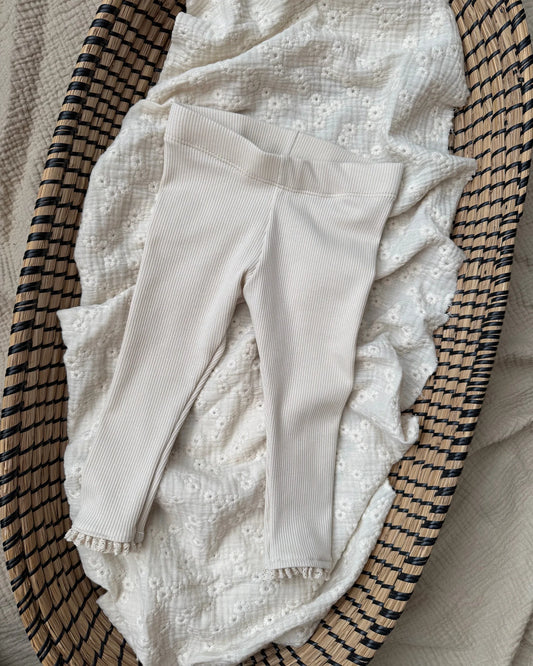 Broekje rib | Cr�me | Kant afbeelding 2 - Blossom & Feather
