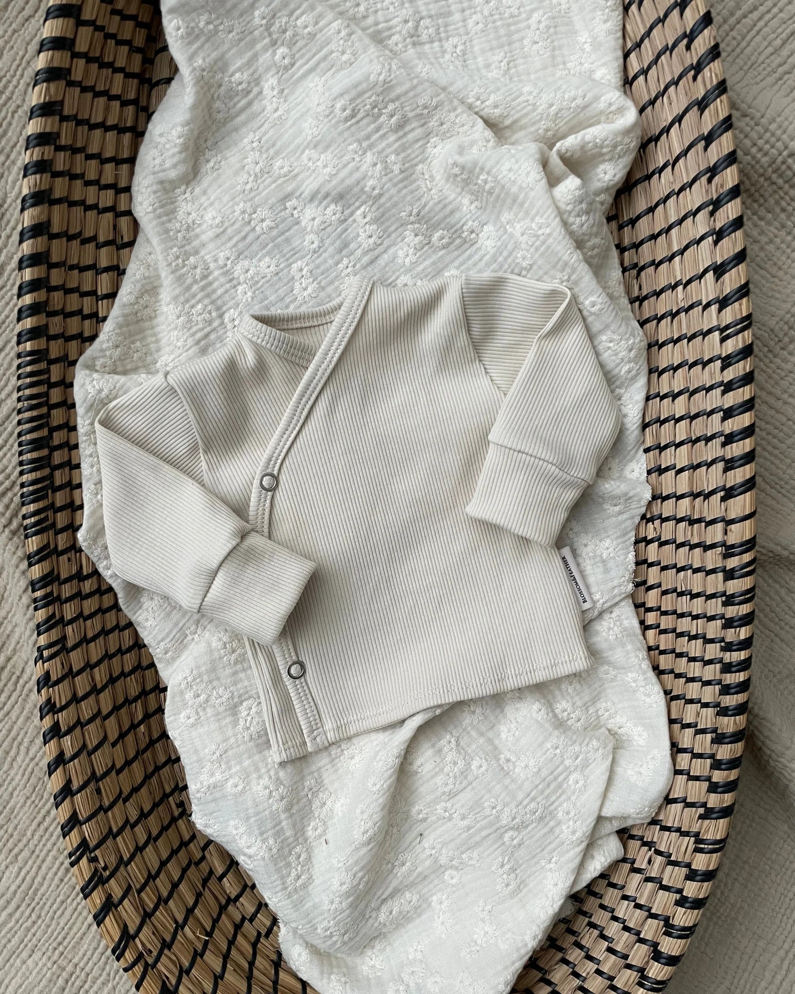 Overslagshirtje rib | Cr�me - Blossom & Feather