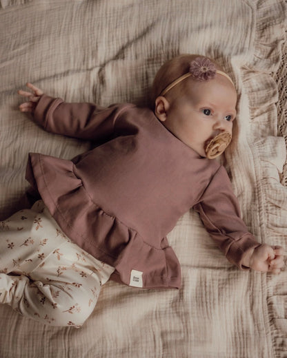 Peplum trui | Mauve afbeelding 2 - Blossom & Feather