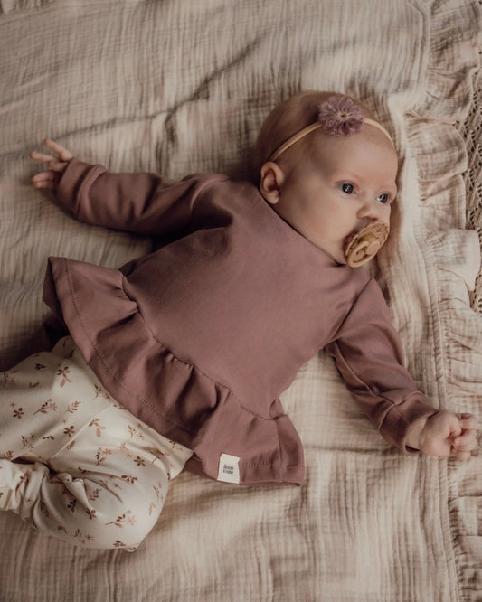 Peplum trui | Mauve afbeelding 2 - Blossom & Feather