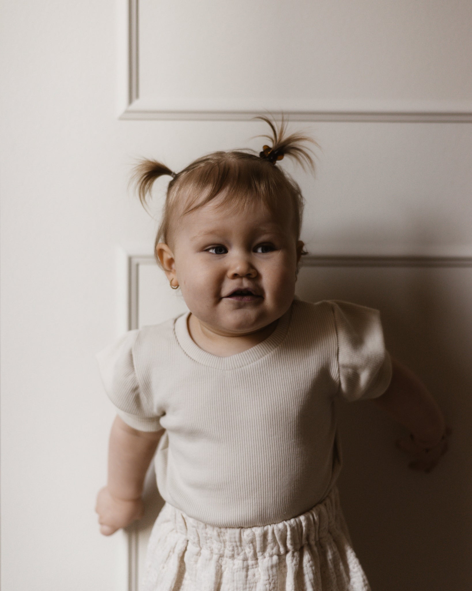 Shirt rib | Crème | Ruffle afbeelding 2 - Blossom & Feather