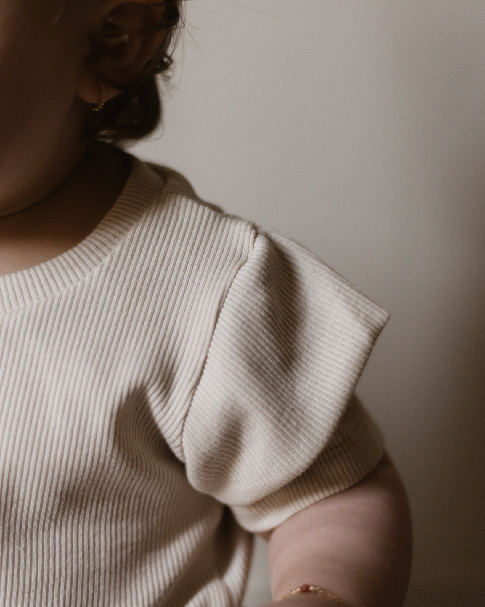 Shirt rib | Crème | Ruffle afbeelding 3 - Blossom & Feather