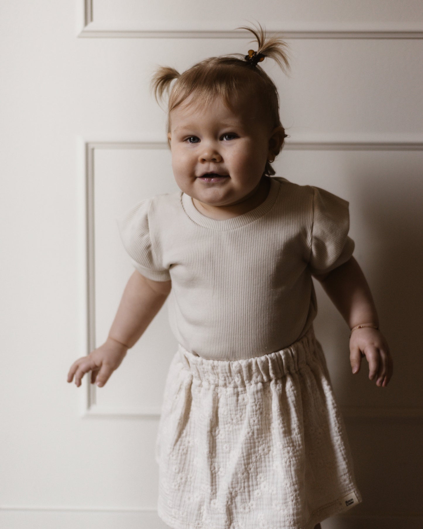 Shirt rib | Crème | Ruffle afbeelding 4 - Blossom & Feather