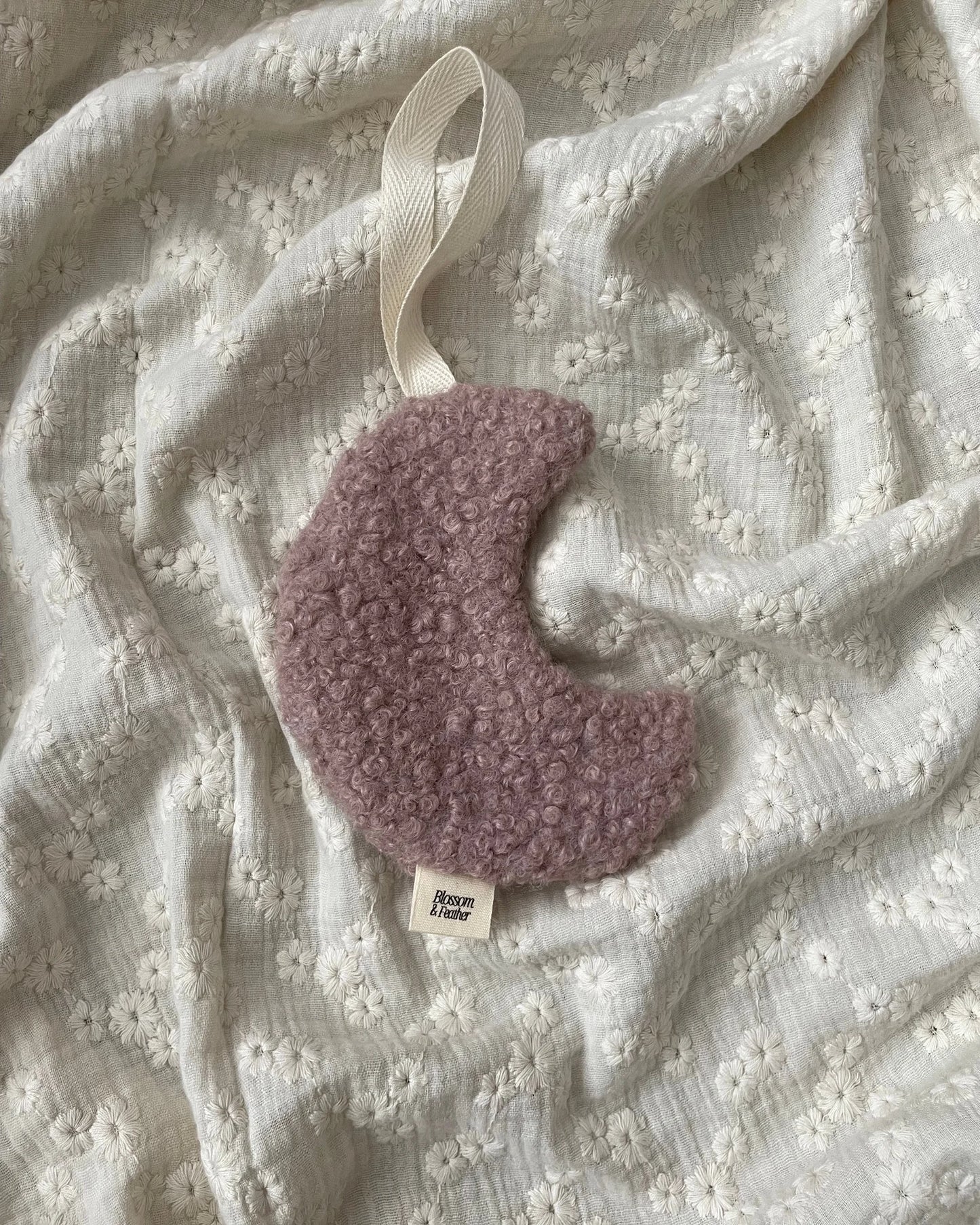 Speendoekje maan | Teddy | Oudroze . Op voorraad - Blossom & Feather