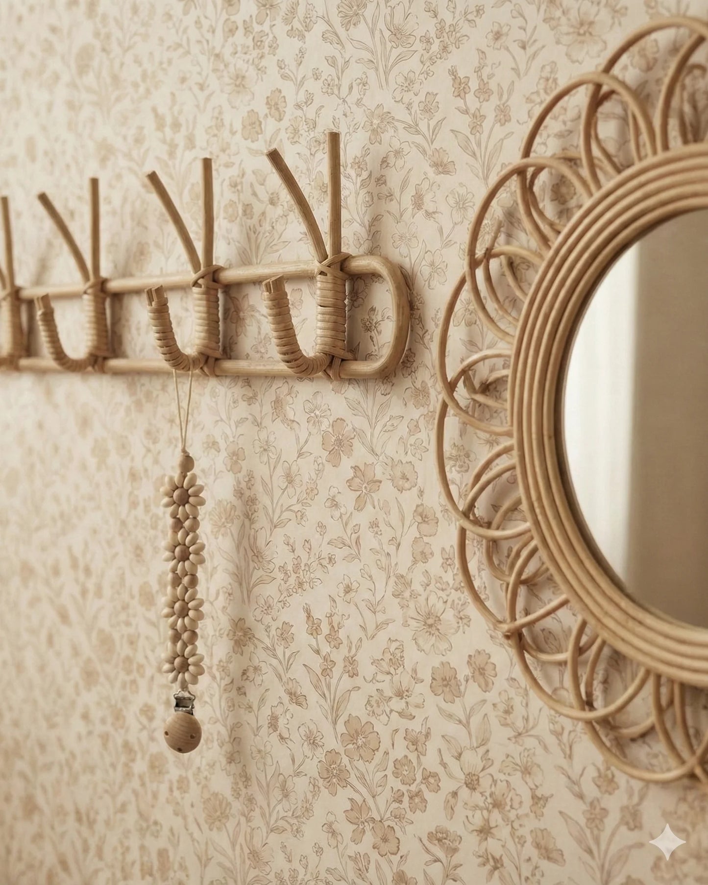 Speenkoord Daisy | Beige . Op voorraad afbeelding 4 - Blossom & Feather