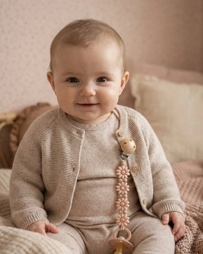 Speenkoord Daisy | Peachy . Op voorraad afbeelding 3 - Blossom & Feather