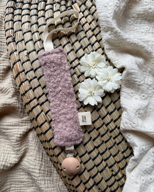 Speenkoord Teddy | Oudroze . Op voorraad afbeelding 1 - Blossom & Feather