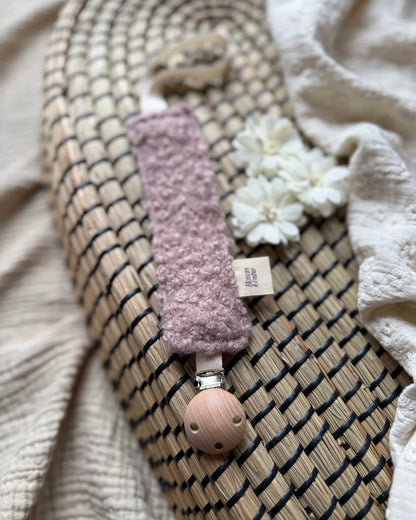 Speenkoord Teddy | Oudroze . Op voorraad afbeelding 2 - Blossom & Feather