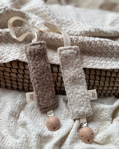 Speenkoord Teddy | Taupe of Cr�me . Op voorraad afbeelding 1 - Blossom & Feather