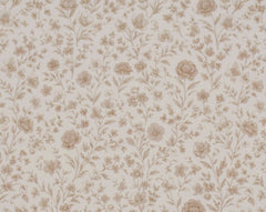 Vintage bloem rib