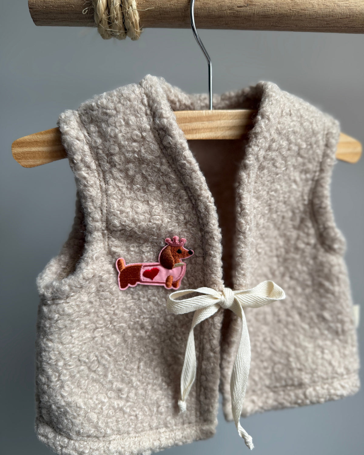 Chaleco teddy | Beige claro | Teckel imagen 2 - Blossom & Feather