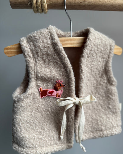 Chaleco teddy | Beige claro | Teckel imagen 2 - Blossom & Feather