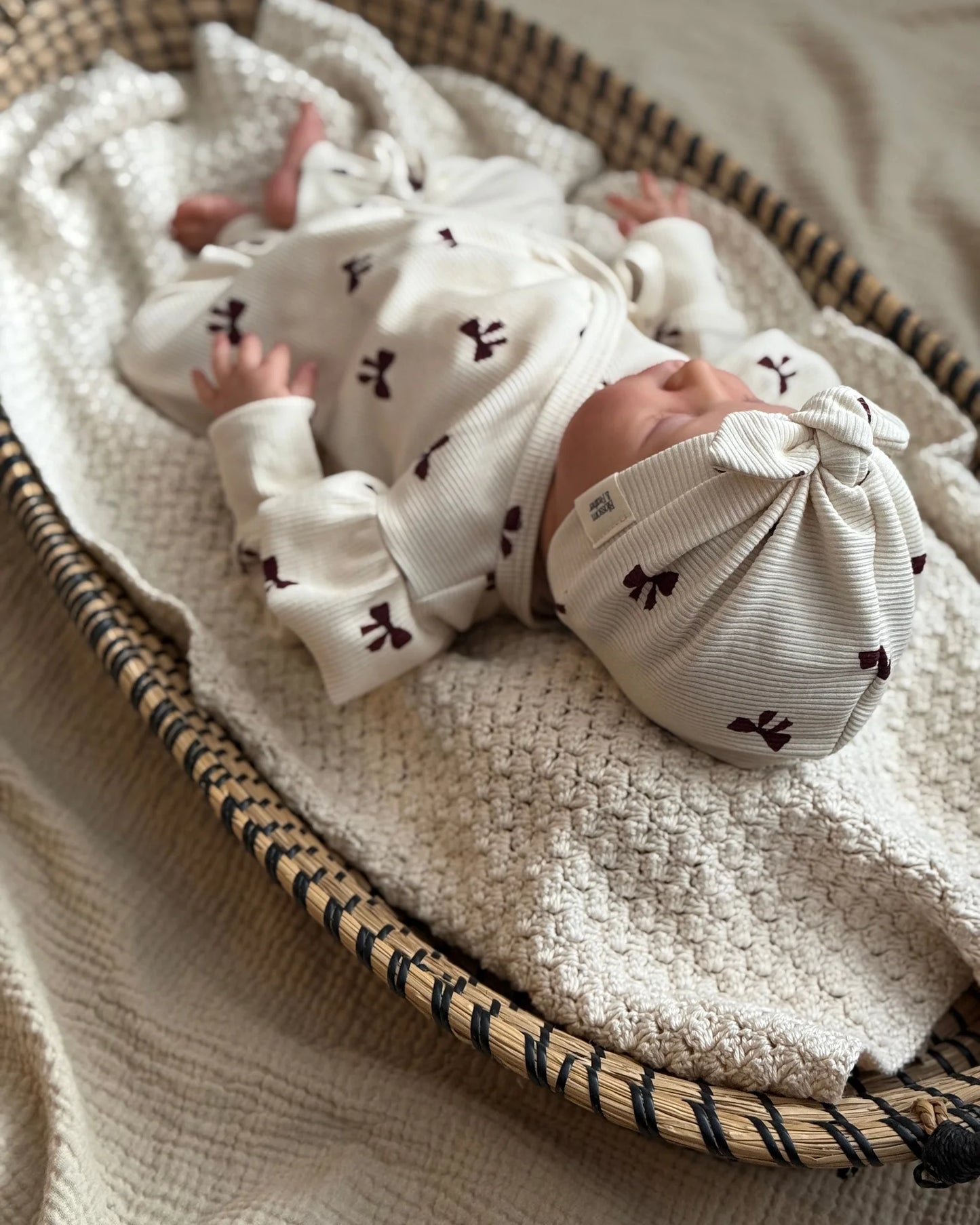 Turban mutsje | Strikjes - Blossom & Feather