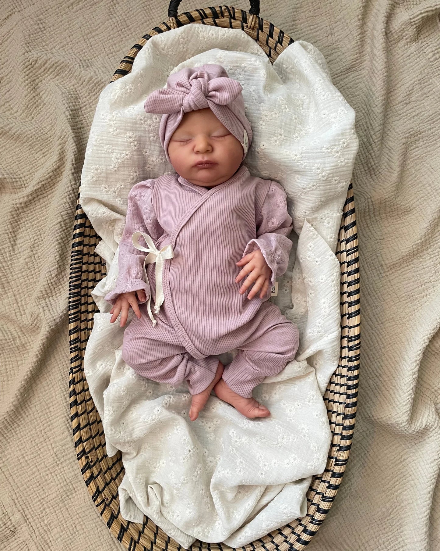 Turban mutsje rib | Oud roze afbeelding 2 - Blossom & Feather