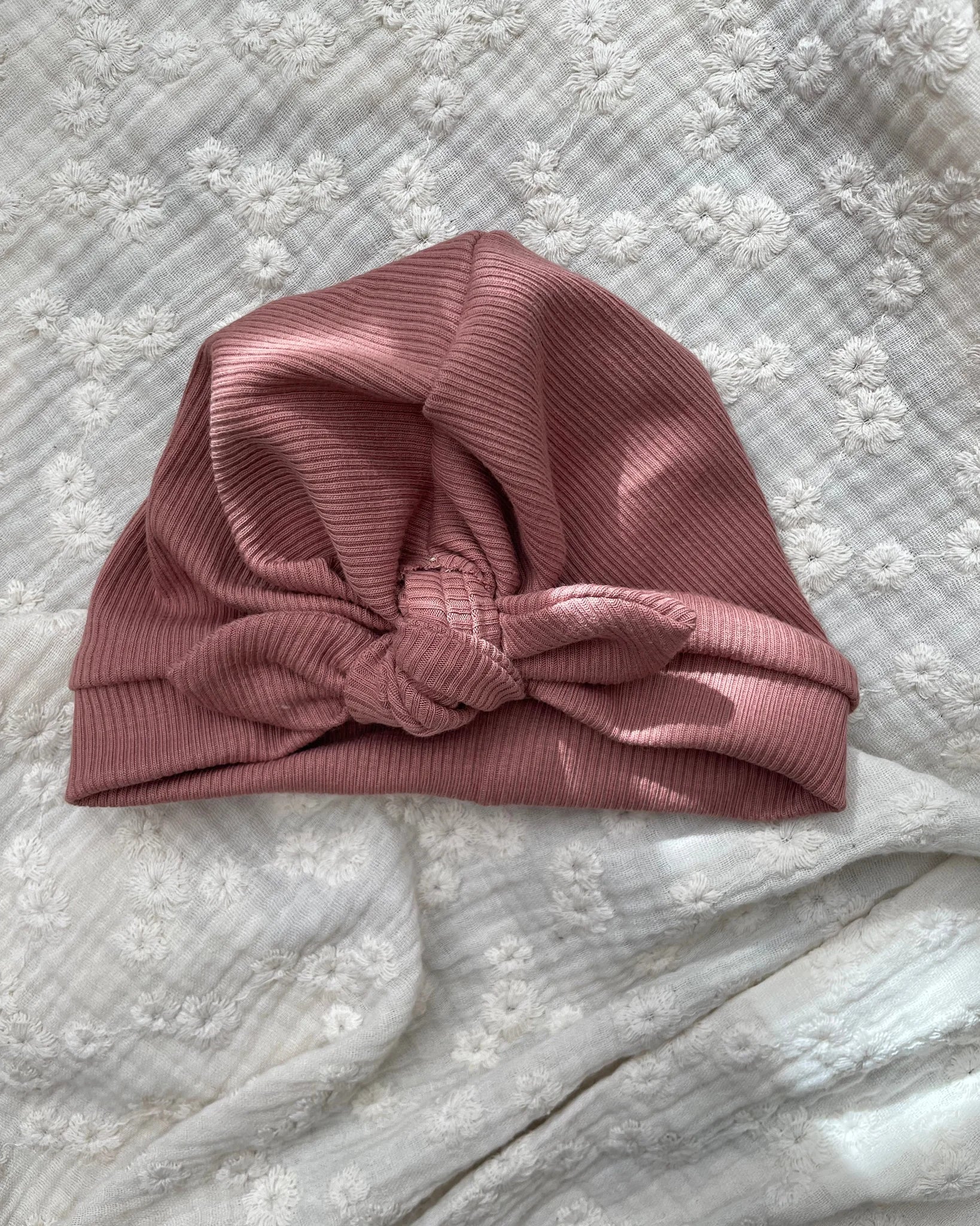 Turban musje rib | Klei roze afbeelding 1 - Blossom & Feather