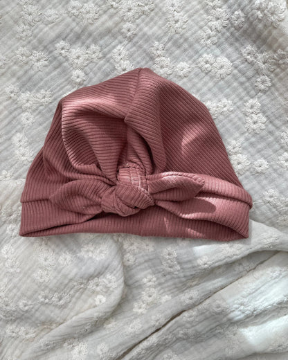 Turban musje rib | Klei roze afbeelding 1 - Blossom & Feather