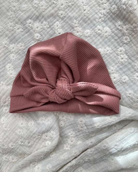 Turban musje rib | Klei roze afbeelding 1 - Blossom & Feather